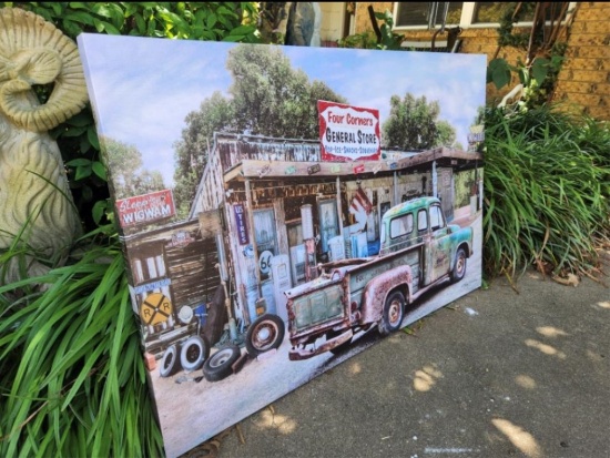 Canvas painting of Four Corners General Store
