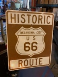 Oklahoma Historic Route 66 sign