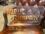 Public Company of Oklahoma plastic sign, 21