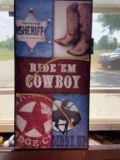 Ride 'em Cowboy sign