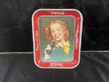 Coke tray with lady 13x10.5