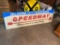 Oklahoma City Fairgrounds Speedway painted sign