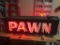 Pawn neon sign, original can, new neon