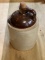 Old crock 1 ga jug w/ cork, 6x10 1/2