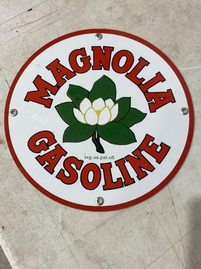 Magnolia Gasoline 12" metal, printed face