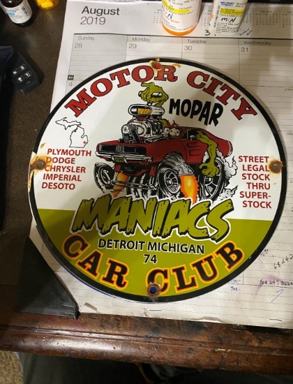 Motor City, Maniacs, Car Club 1974 Detroit, MI SSP