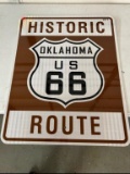 Okla Historic Route 66 SS metal 24x30