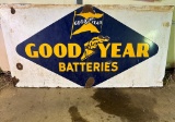 Goodyear batteries sign, 76x36