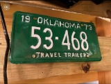Travel trailer, 1973 OK tag