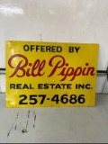 Bill Pippin Real Estate DS metal 20x28