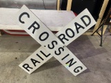 Railroad Crossing, metal, 48x48