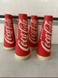 (4) Coca-Cola megaphones, 10x4