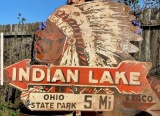 Indian Lake 5 mi., Ohio State Park SSP 1930's, 42x31