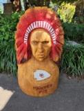 Hand carved KS City Chiefs Patrick Mahomes bust