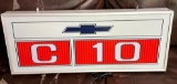 Chevy C-10 light-up sign 13x30