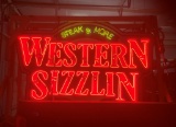 Western Sizzlin neon, 6'x8'x1'