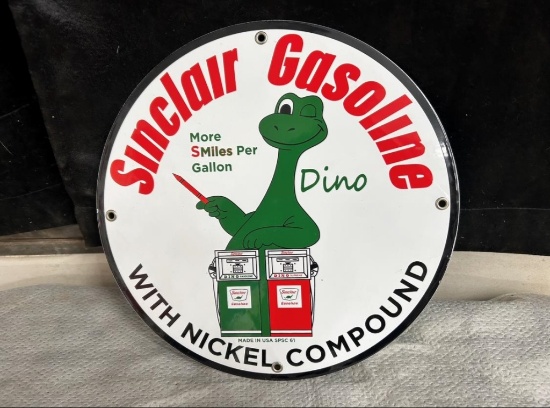 Sinclair Dino w/ nickel compound SSP 11 3/4" round