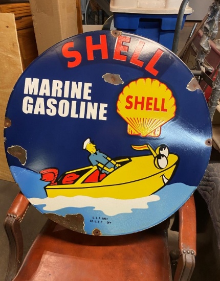 Shell Marine Gasoline SSP 30" dated 1951