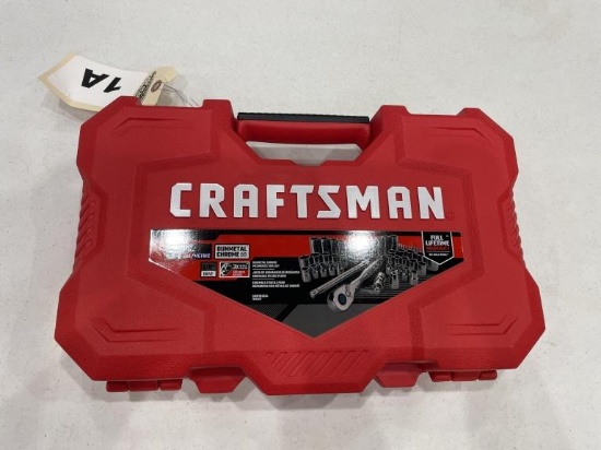 Craftsman 51 pc SAE & metric socket & ratchet set