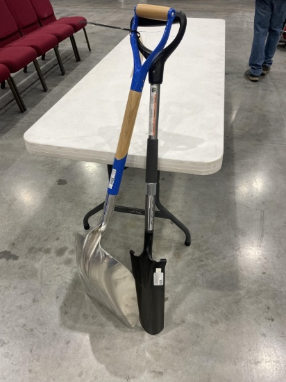 Aluminum scoop shovel & sharp shooter