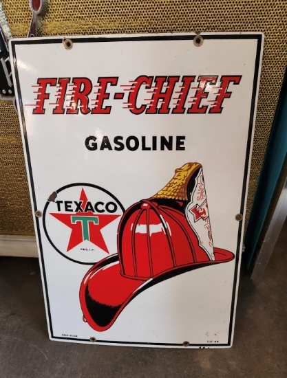 Texaco Fire Chief pump plate