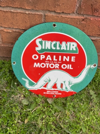 Sinclair Opaline 12" SSP decorator sign