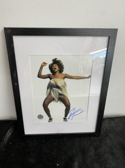 Tina Turner signed w/ documentation 15x12