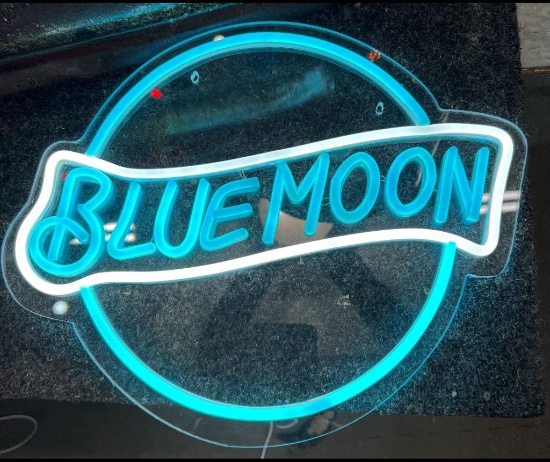Blue Moon LED, 14 1/2"Lx12"H
