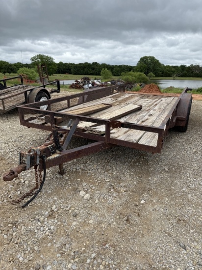 16' bumper pull tandem axle utility trailer