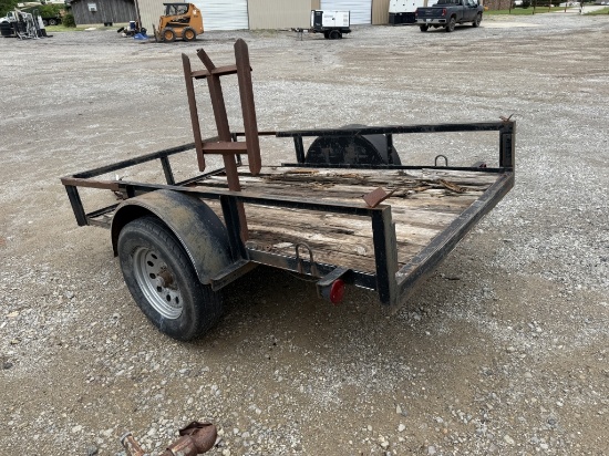 Bumper pull lawnmower trailer