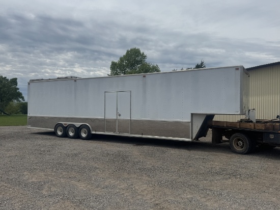 GN 44’ triple axle aluminum race car trailer