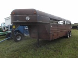 1991 Pace Setter Stock Trailer