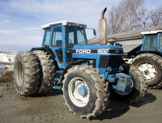 1992 Ford 8630 Power Shift 4x4 a/c Cab Tractor!