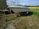 1981 Fiberline Sterndrive OMC Boat with Motor and 1986 North Trail Trailer!