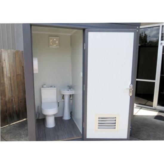 Bastone 110V Portable Washroom with Double Toilets and Sinks - New!
