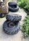 Set of 4 Skid Steer Tires with Rims!