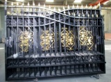 20’ Bi-Parting Wrought Iron Drive Gates!