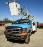 2001 Ford F550 with Custom Service Box & 2001 Telelift Ladder/Bucket!