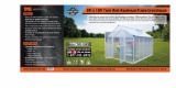 8' x 10' Twin Wall Aluminum Frame Greenhouse - New!