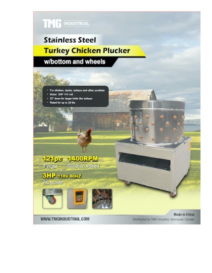 TMG Industries Chicken Plucker!