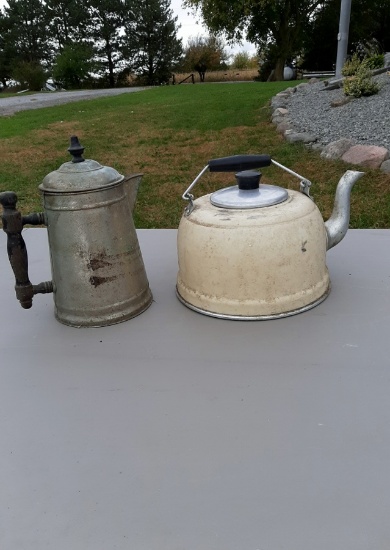 Metal Kettle & Coffee Pot!