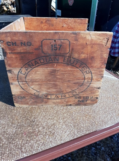 Wood Butter Box #157 Canadian Butter!
