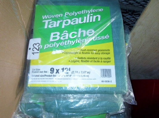 9’ x 12’ Tarps - New!