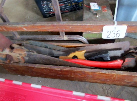 Antique Tool Box & Saws!