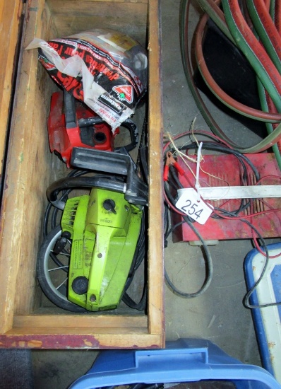 Antique Tool Box, Battery Charger, Etc.!
