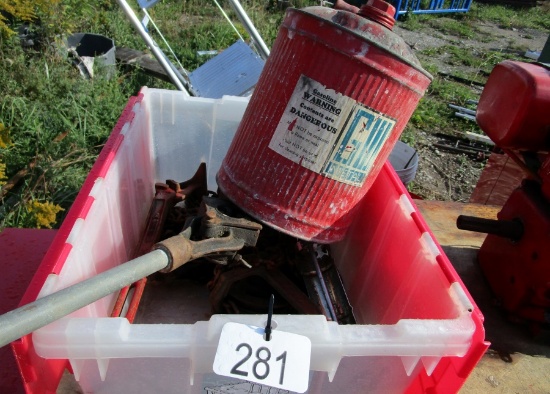 Assorted Tools & Antique Gas Can!