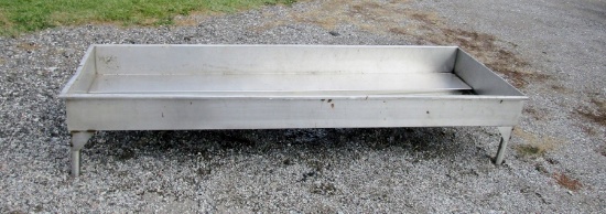 Stainless Steel Pet Wash Basin with Drain!