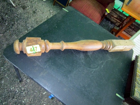 Vintage Wood Stair Post!