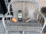 Outdoor Wicker Bench, Etc.!