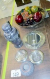 Silver Dish with Legs, Wall Mount Reflective Candle Holder, Etc.!